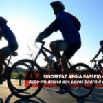 Sindsefaz apoia passeio ciclístico em defesa dos povos Saarauí e Palestino